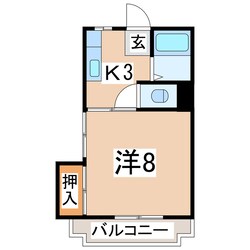 郡山富田駅 徒歩33分 1階の物件間取画像